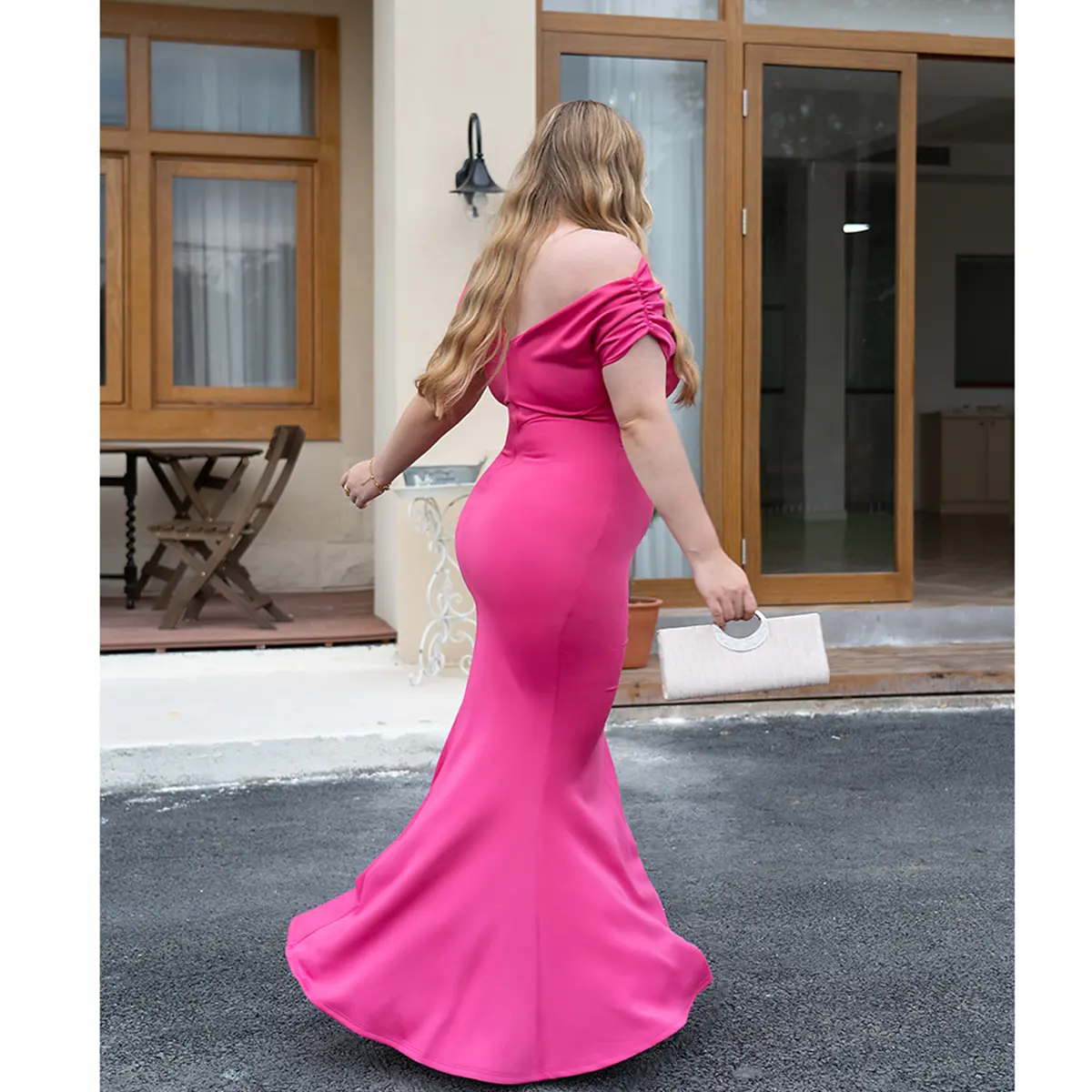 Women's Elegant Sleeveless Off Shoulder Bodycon Long Formal Party Evening Dress in Soft Polyester & Spandex Fabric with V-shaped Backless Design for All Seasons - Womenswear - TikTok Shop Women's Elegant Sleeveless Off Shoulder Bodycon Long Formal Party Evening Dress in Soft Polyester & Spandex Fabric with V-shaped Backless Design for All Seasons - Womenswear - TikTok Shop