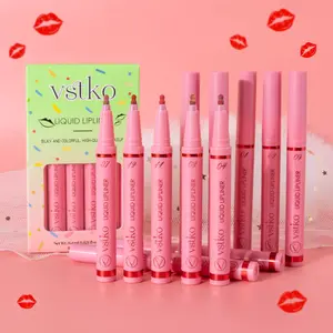 12 Packs Liquid Lipliner set,Silky and Colorful High-quality Lip Makeup Set