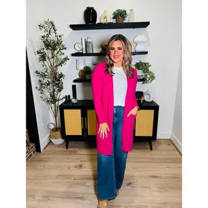 My Best Side Cardigan- Magenta