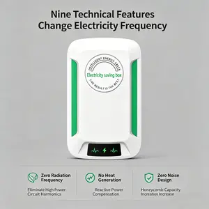 New Upgraded Electricity Saving Box - US Plug Compact Power Saver, LED Indicator, Home & Office Energy Optimizer