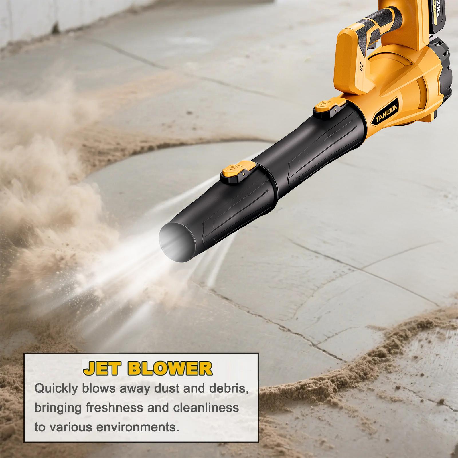 Tanlook Handheld Cordless Blower - 26000 RPM Max Power, 2&times;4.0Ah Batteries, Lightweight, Efficient for Leaf、Dust removal & Car drying, Powerful Performance, User-Friendly Design, Father's Day Gift for Outdoor Fun
