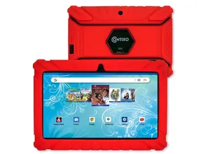 Contixo V8-2 7 inch Kids Tablets Android 11, 32 GB HD Display Dual Cameras Wi-Fi, w/ 50 Disney eBooks, Case & Screen Protector Learning Toys for 2 -10 Years Old (2023 Sep Release, Red)