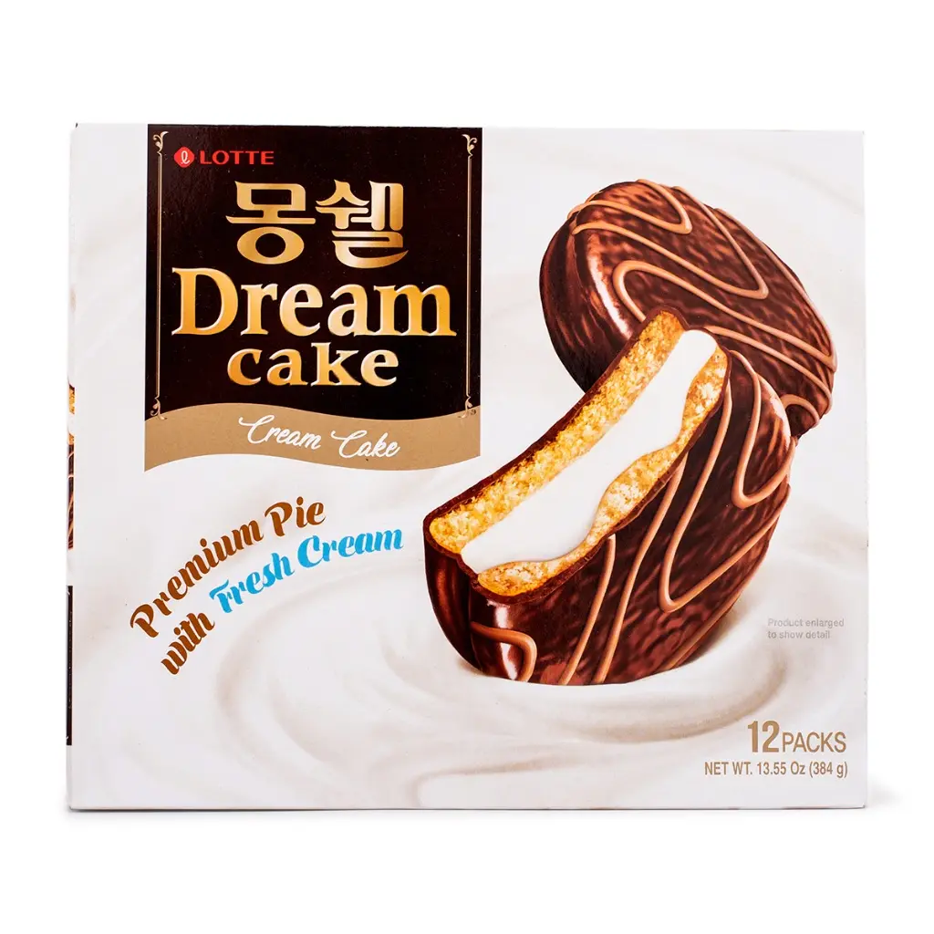Lotte Moncher Dream Cake Fresh Cream 12pk 384 g