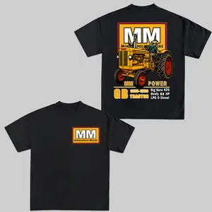 MM GB Row-Crop Tractor T-Shirt Farm Machinery Graphic Sweatshirt T-Shirt Hoodie Farmers X-mas Gift