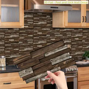 18/36 Piece Removable Decorative Wall Stickers, Oil-Proof Splashproof Kitchen and Bathroom Decals, Easy Installation and Cleaning