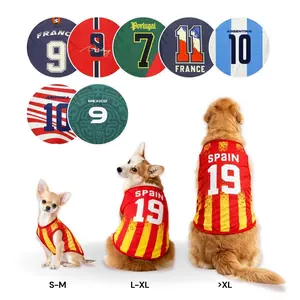 1pc Football Theme Pet Cool Vest, Breathable Mesh Dog Cat Sports Top Shirt, Summer Comfortable Cooling Effect, Universal Size, All Seasons, Puppy Clothes