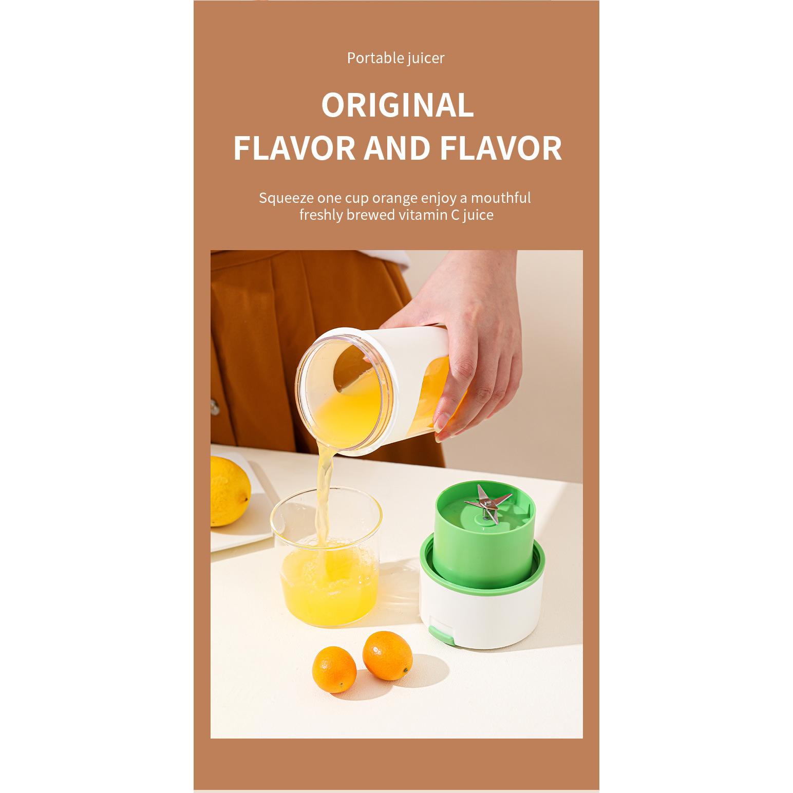 Kitchen Electric Juicer USB Charging Wireless Juices Blender Fruit Orange Mixer Squeezer Machine Ice Crush Cup Food Processor