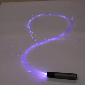 7 Colors Rechargeable Pixel Whip - Vibrant Fiber Optic Dance with Endless Color Options and Adjustable Speed for EDM Music Festivals, Rave Parties, Nighttime Events Durable Portable Light Up Accessory