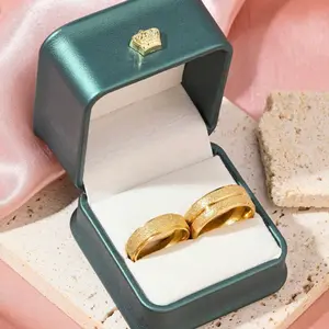 Set of 2/couple rings for men and women made of stainless steel, suitable for engagement rings, valentine gifts, daily wear jewelry accessories