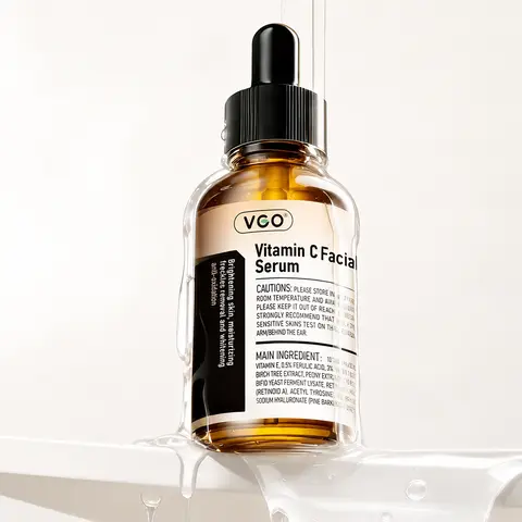 VGO Vitamin C Facial Serum Essence,  Moisturize Skincare Daily Delicate Gentle Acne Cleanser Cream Cleanser Cream Radiance Comfort 30ml / 60ml-A2
