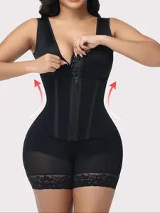 New Women's Shapewear with Bones, Abdominal Shaping, Zipper Butt Lifting, Waist Trainer, Slimming Underwear, Body Contouring, Breathable, Panty shaper