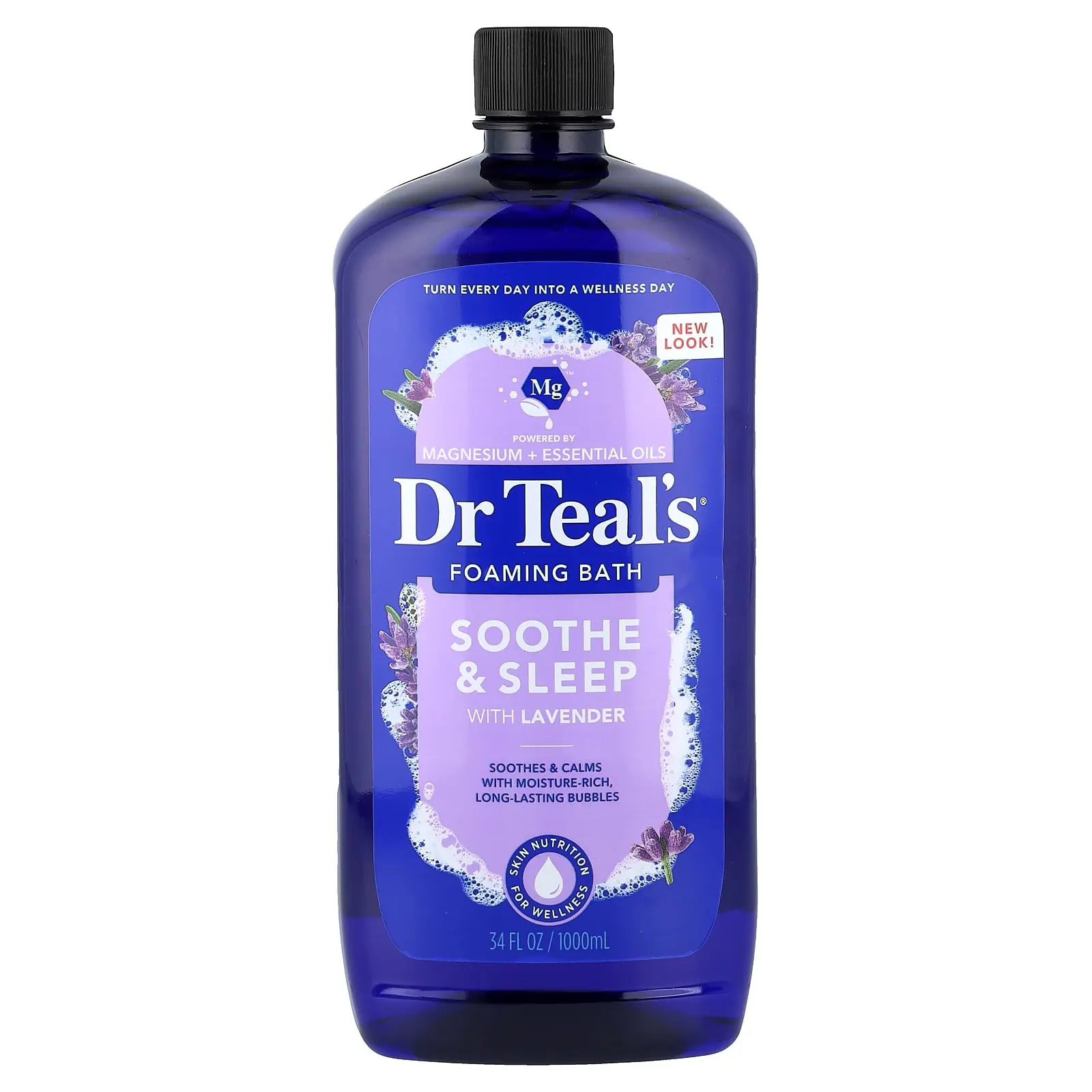 Dr. Teal's Foaming Bath, Soothe & Sleep, Lavender, 34 fl oz (1,000 ml)