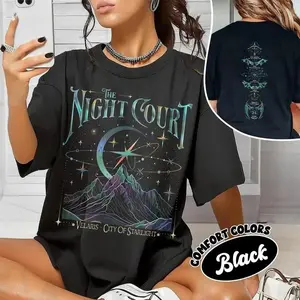 Velaris The Night Court Acotar 2 Sided Shirt, Velaris The Night Court Shirt, Court Of Dreams, Inner Circle Acotar Shirt, ACOTAR Merch, Sarah J Maas Fan Tee, Fantasy Romance Graphic T-Shirt, Booktok Book Lover Gift, Unisex Cotton Crewneck, A Court of Thor