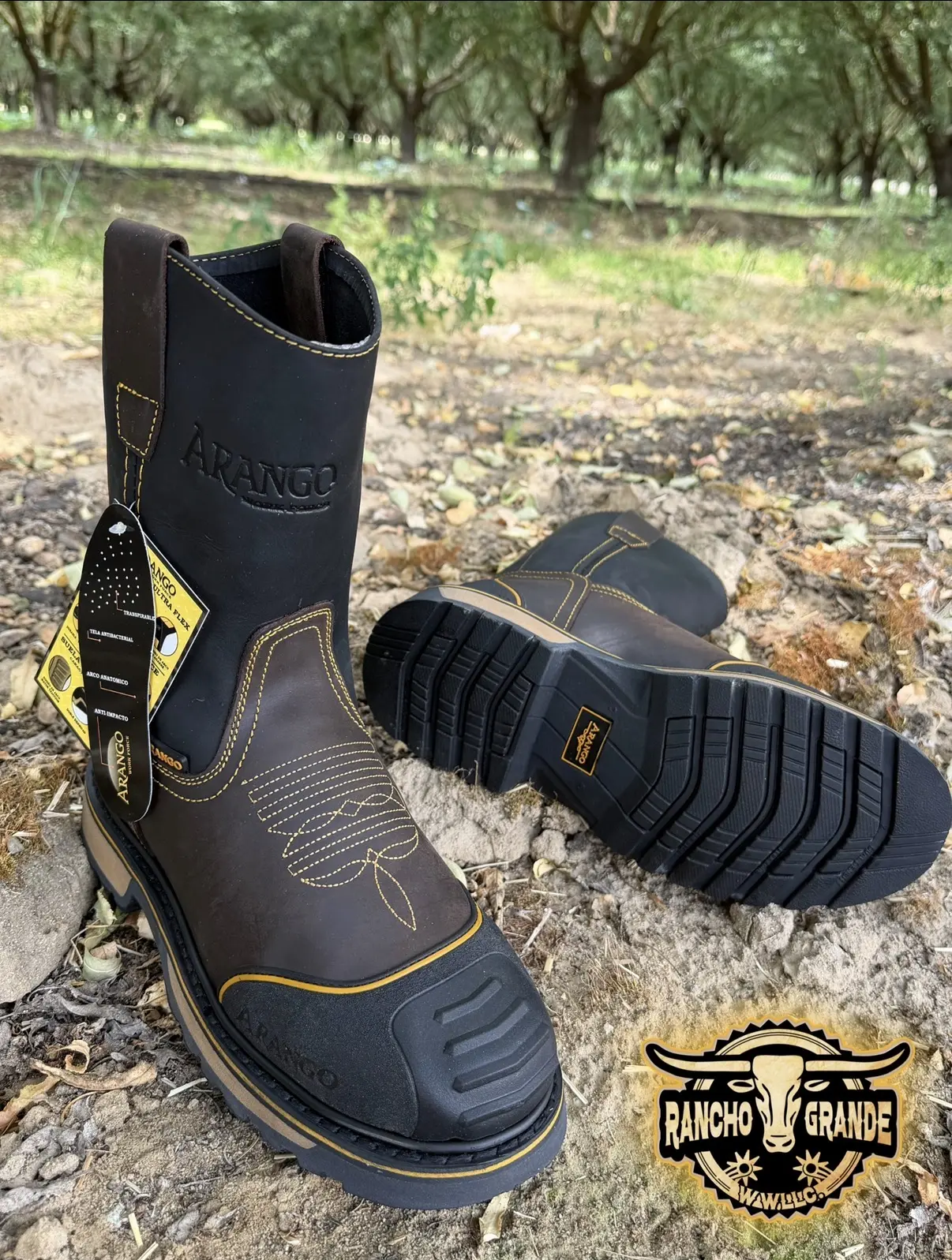 Slip Resistant Mens Work Boots / Botas de trabajo para Hombre Resiste Resbalones