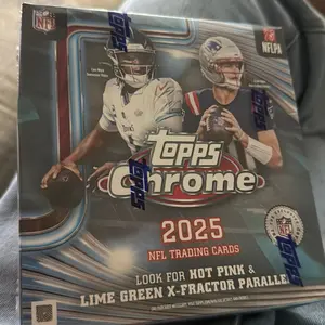 2025 Topps Chrome Football Mega Box Factory Sealed   NFL
