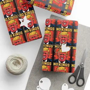 No Kings - Anti-Trump - Donald Trump Wrapping Paper