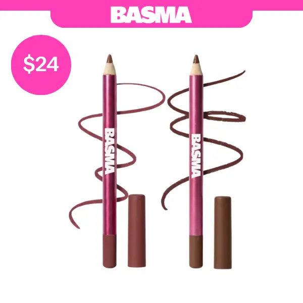 BASMA Lip Lock Liner - Creamy, Smudge-Proof, Transfer-Proof, 8hr Wear