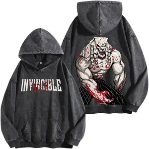 Limited Edition Beast Battle Washed Hoodie – Oversized Streetwear Hoodie