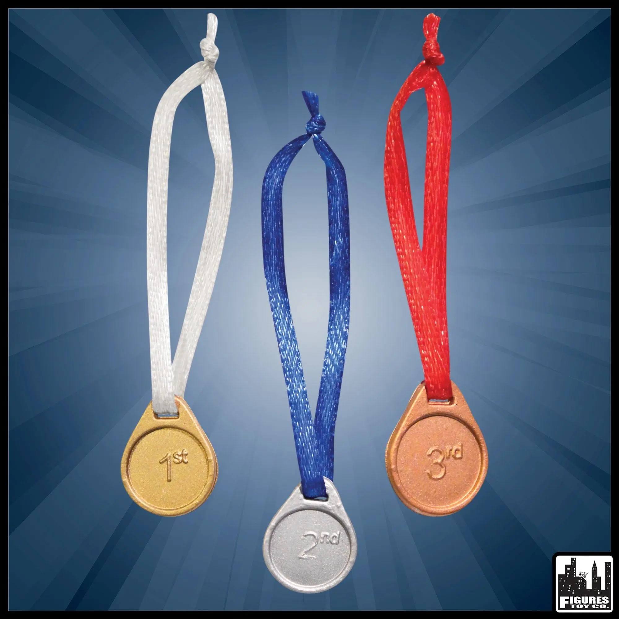 Set of 3 Winners Medals for WWE & AEW Wrestling Action Figures
