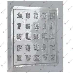 Gothic, old English Font Chocolate mold