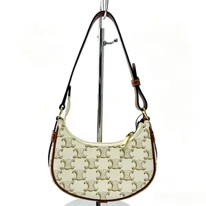 Pre-owned Celine Triomphe Mini Shoulder Bag D0055