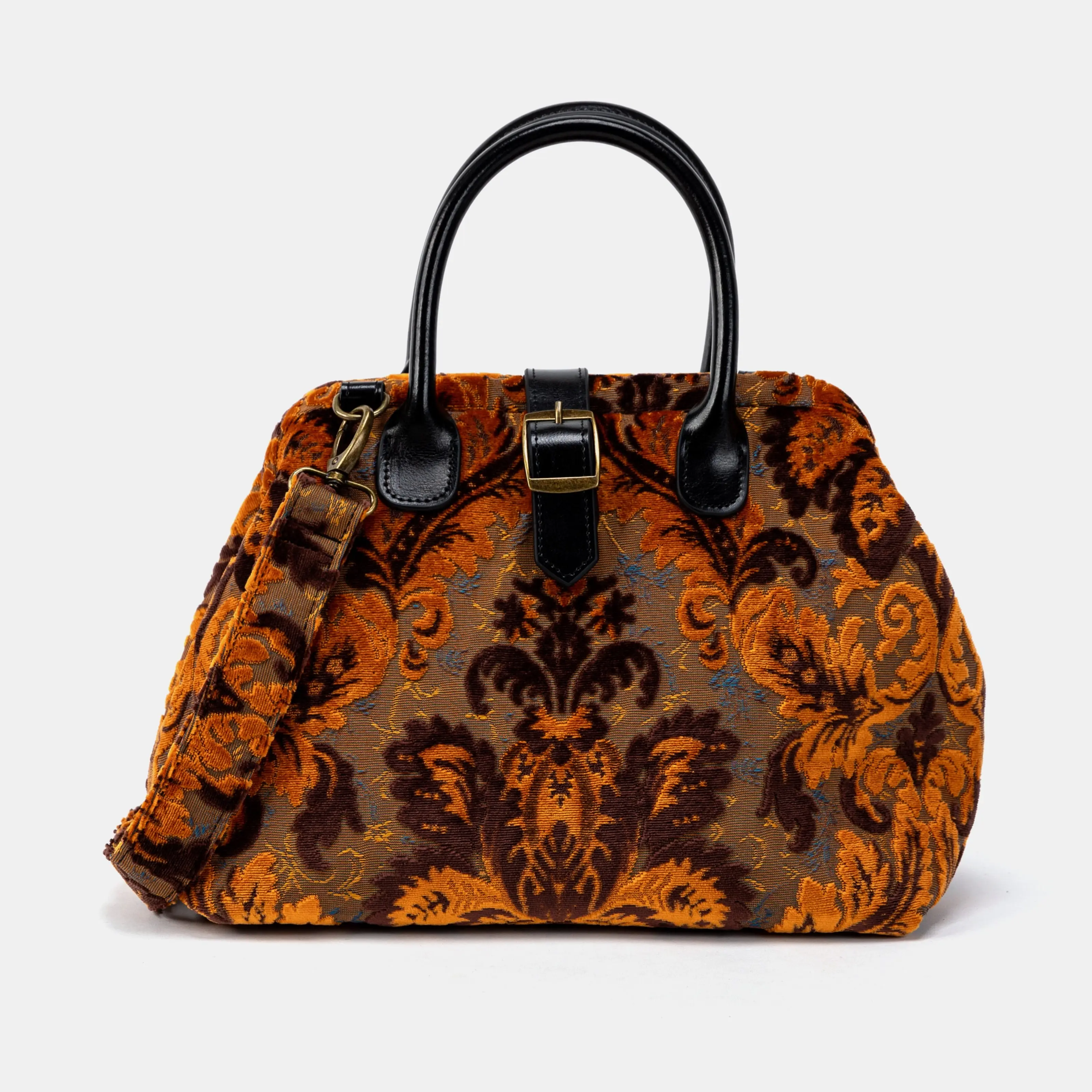Burnout Velvet Revival Sienna Carpet Handbag Purse