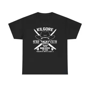 Kilgore Surf Club Apocalypse Now Movie Logo T-Shirt – Black Red Blue Tee S-5XL