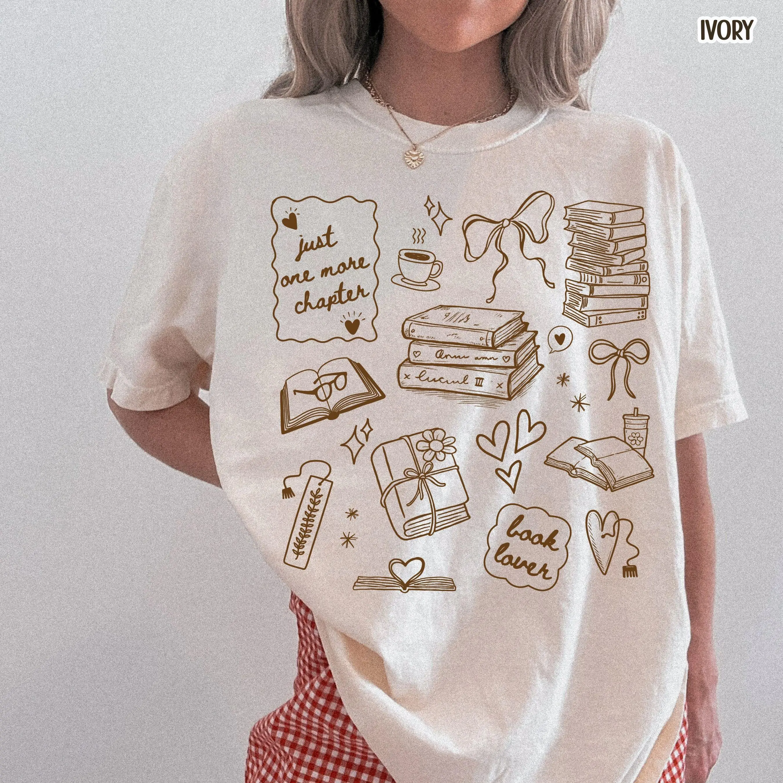 Comfort Colors Cute Book Lover Shirt Bookworm Tee Reading Club Librarian Gift Bookish Merch Reader Teacher Gift Book Girly T-shirt Read Book
