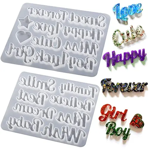 2PCS Blessing Letter Molds