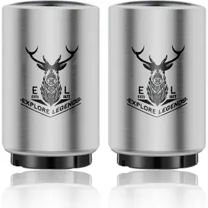 Automatic  Bottle Opener 2 count with  Cap Openers, Stainless Steel Push Down and Pop Off One Handed Opening Bottle Openers for Kitchen , Bar Restaurant, QUICK Bartender  Opening Tool