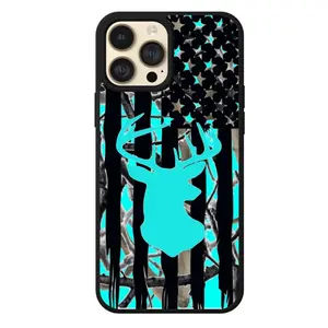 Deer Hunting Flag Phone Case - Shock-Proof & Impact-Resistant Protective Handheld Accessories Durable Protection Shockproof Cover Cellphone Case