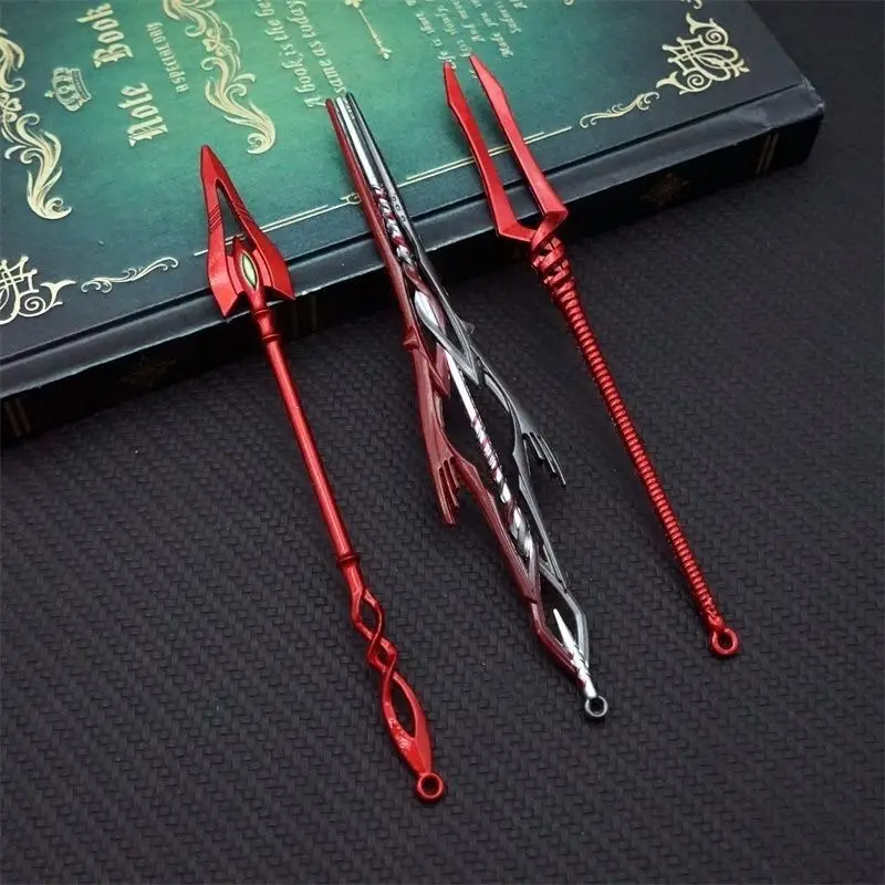 15cm Compact Alloy Metal Lance Form Keychain - Historical Theme Longinus, Cassius, Gaius Spear Model Figurine, Collector's Edition Fashion Accessory Charm for Enthusiasts' Bags & Backpacks, Durable, Fashion Accessory Enthusiasts, Figure, Metal Coating