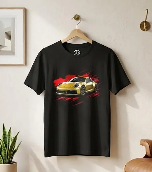 Vintage Porsche 911 Turbo T-Shirt: German Motorsport Tee