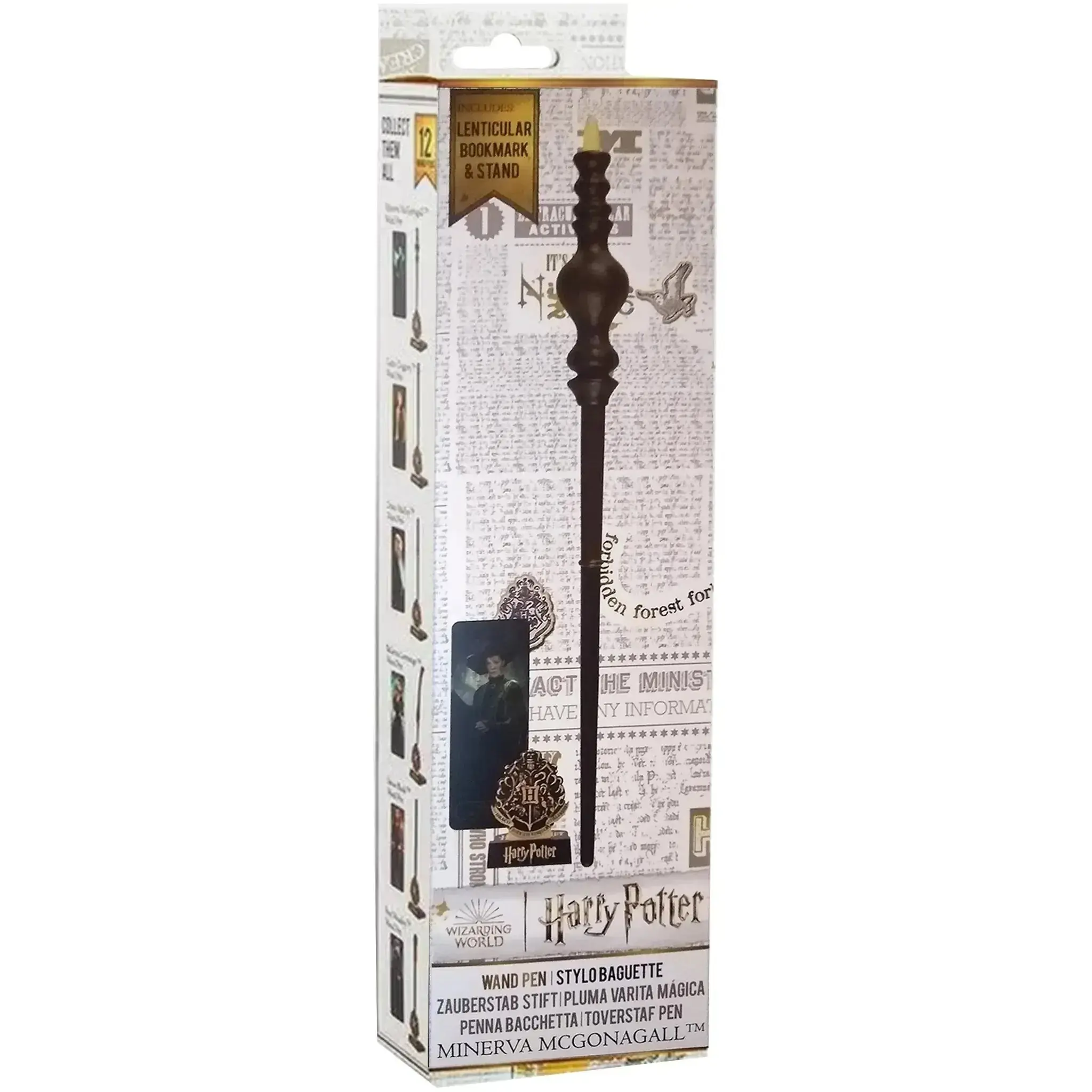 Harry Potter [Wizarding World] - Minerva McGonagall Wand Pen with Stand & Lenticular Bookmark - Cinereplicas