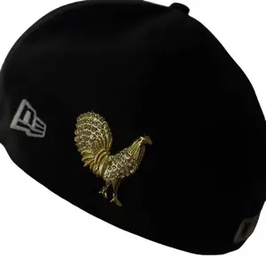 Gallo Rooster Hat Pin - Metal Design with Gold Finish, Classic Style for Hat Lovers