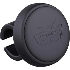 Premium Silicone Steering Wheel Spinner Suicide Knob Easy Installation No Tools Required Fits Cars Trucks Buses Boats Black