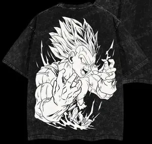 Youth and Adult Limited Prince Majin Vegeta DGB Tee, Retro Unisex Graphic 90s Vintage Anime Manga Cotton Tee