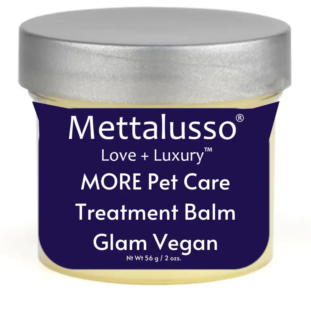 Mettalusso MORE Vegan Pet Balm Skin + Hair Treatment Glam Vegan Protective Balm for Dry Skin & Hair Care