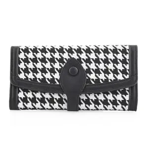 Las Vegas Houndstooth Faux Leather Wallet