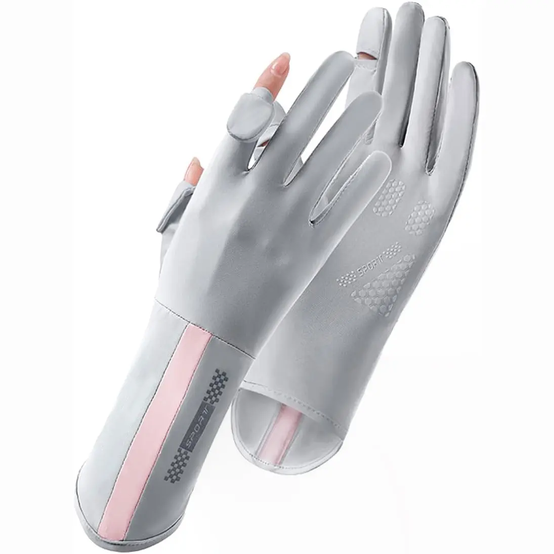 YYW1 Women's Sun Protection Gloves, Full-Finger Design, Ideal Driving & Outdoor Activities, Lightweight Comfortable Fit, Outdoor Gloves