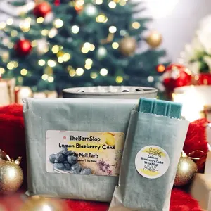 Lemon Blueberry Cake Wax Melt food scented wax melt strong scented wax snap bar plastic free