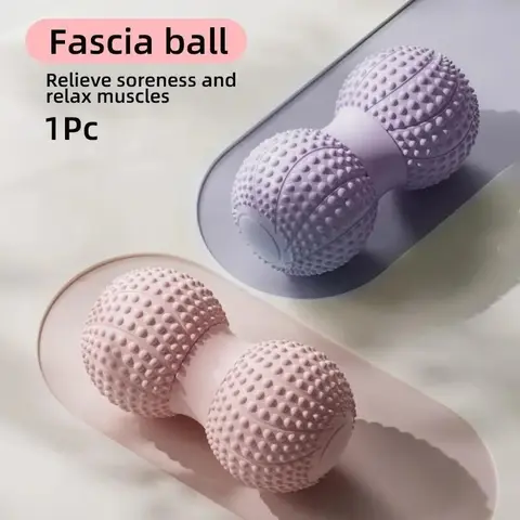 Peanut Massage Ball, Double Lacrosse Massage Roller Ball for Deep Tissue Muscle Massage, Physical Therapy, Myofascial Release, Muscle Knots, and Yoga Therapy, Body Care, Massagers, Fascia Release Tools