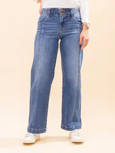 Risen Mid Rise Fit Wide Baggy Jeans | 0-3X