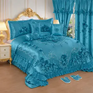 Luxury teal royal bedding set