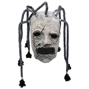 Slipknot Band Latex Mask, Halloween Costume Party Prop, Horror Cosplay Accessory for Bar Disco Events, Accessories