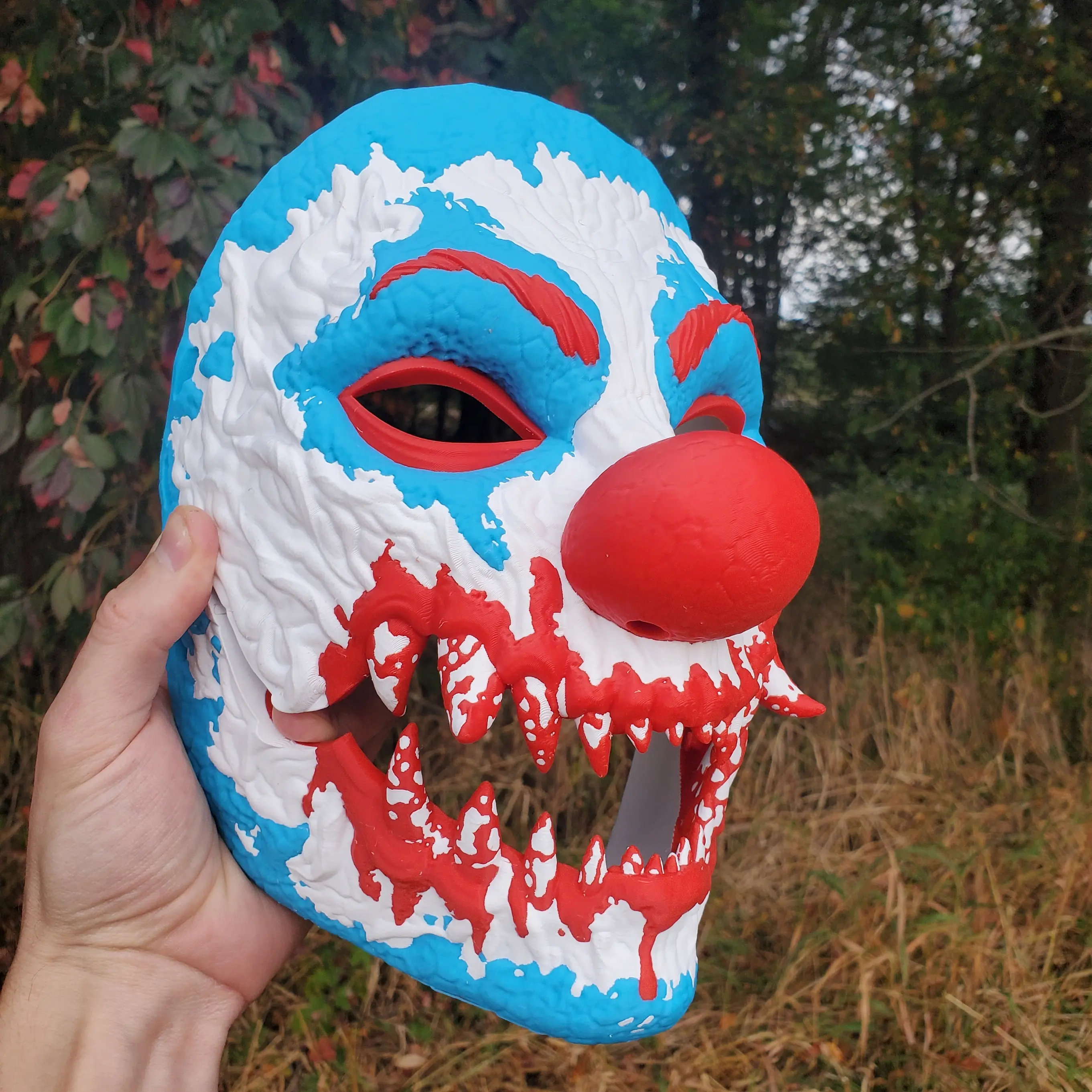 3D Printed Nightmare Clown Mask - 2 Options