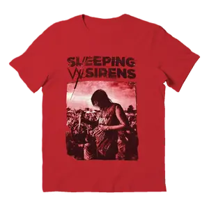 Sleeping With Sirens Music For Lovers Red T shirt, Rock Hip Hop Sport Style Tee, Menswear Top