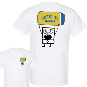 Doodlebob Twisted Tea Essential 2 Sided T-Shirt, Funny Drinking T-Shirt, Summer T-Shirt, Full Color T-Shirt, Unisex T-Shirt LDAIW