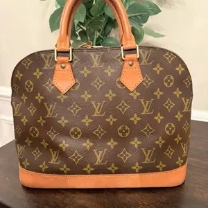 Pre-owned Louis Vuitton canvas Shoulder Bags Monogram PM Alma 1996