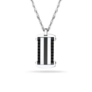 PROSTEEL  Dogtag Pendant Necklace Stainless Steel Tags Necklaces Jewelry Unisex For Men Women with Gift Box